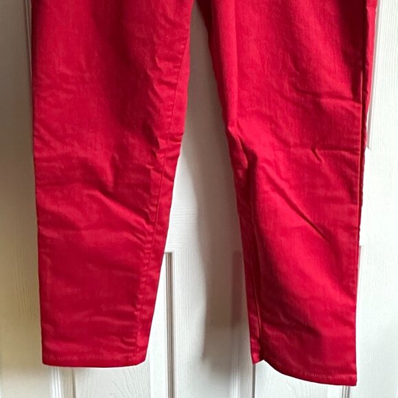 Apt. 9 Women's 14 Short Cherry Red Skinny Modern Fit Mid Rise Jeans NWOT - Picture 3 of 7